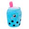 Jucarie de plus, Puffy Friends, Cana cu pai, Albastru, 35 cm