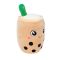 Jucarie de plus, Puffy Friends, Cana cu pai, Bej, 35 cm