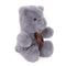 Ursulet de plus cu funda, Puffy Friends, Gri, 20 cm