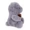 Ursulet de plus cu funda, Puffy Friends, Gri, 20 cm