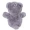 Ursulet de plus cu funda, Puffy Friends, Gri, 20 cm