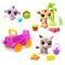 Set de joaca cu 3 figurine, Littlest Pet Shop, Safari