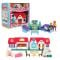 Set de joaca casuta si 2 figurine, Hommy, Home Sweet Home, 14 piese