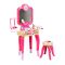 Set masuta de infrumusetare cu lumini, Barbie, Beauty Studio