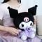 Jucarie de plus, Hello Kitty, Kuromi in rochita, Mov, 30 cm