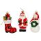 Set 3 decoratiuni, Alska, Om de zapada, Mos Craciun si gheata cu cadouri