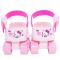 Set patine cu rotile si protectii, Rising Sports, Hello Kitty, Marime 25-31, Roz