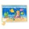 Puzzle din lemn, Sirena, 48 piese