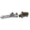 Set vehicul de iarna cu figurine, Hero Combat, Jeep