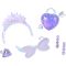 Papusa Rainbow High, Creative Crystals, Violet Willow, 121404EUC