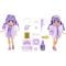 Papusa Rainbow High, Creative Crystals, Violet Willow, 121404EUC