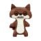 Jucarie de plus, Fuggler, Fart Face, Suspicious Fox Chase, S1, 22 cm