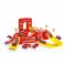 Set de joaca cu statie de pompieri si 4 vehicule, Maxx Wheels