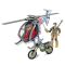 Set elicopter, motocicleta si figurina, The Corps Universe, Lanard Toys