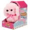 Jucarie de plus interactiva, catelus Pudel, Puffy Friends, Roz