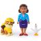 Set figurina si 2 animalute, Paw Patrol, Rubble, Goodway si Chickaletta