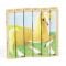 Puzzle din lemn 4 In 1, Quercetti, Animale Ferma, Play Bio, 6 piese