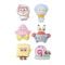 Set 6 figurine squishy, Sponge Bob, SquarePants