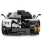 Set constructie masinuta, Rastar, Pagani Zonda R, Alb, 1:28, 387 piese