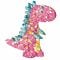 Set de creatie cu sclipici Paulinda, Magic Glitter, Cute Dino, 12 x 5 ml