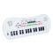 Orga electronica cu microfon, Eccho, 32 clape, Alb