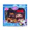 Set 2 figurine cu accesorii, Littlest Pet Shop, Holiday Pet Pairs, S4