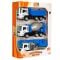 Set 3 vehicule de constructie, Maxx Wheels, Albastru