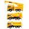 Set 3 vehicule de constructie, Maxx Wheels, Galben