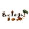 Set animale din jungla cu figurina, Crazoo, Panda