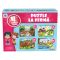 Puzzle 4 in 1, Smile Games, Animale de la ferma (8, 12, 16, 24 piese)