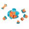 Joc de constructie, Smile Games, Mini nava spatiala magnetica, 55 piese