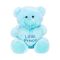 Ursulet de plus cu inima, Puffy Friends, Little Princess, Albastru, 45 cm