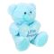 Ursulet de plus cu inima, Puffy Friends, Little Princess, Albastru, 45 cm