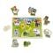 Puzzle din lemn, Animale domestice, 7 piese