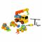 Set 4 vehicule de constructie si accesorii, Zapp Toys, Macara