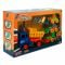 Set 4 vehicule de constructie si accesorii, Zapp Toys, Basculanta