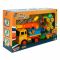 Set 4 vehicule de constructie si accesorii, Zapp Toys, Macara