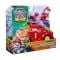 Vehicul de salvare cu figurina, Paw Patrol, Dino Rescue Fire Truck, Marshall, 6075757