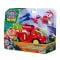Vehicul de salvare cu figurina, Paw Patrol, Dino Rescue Fire Truck, Marshall, 6075757