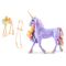 Figurina unicorn cu lumini curcubeu, Unicorn Academy, 6071157