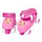 Set de protectie, casca si role cu 4 roti STAMP Barbie, Marime 25 - 32