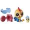 Set figurine Littlest Pet Shop Seria 1 - Rick Chickencluck & Sunny Chickencluck