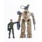 Set figurina actiune cu robot The Corps Exo Battle-Mech Kaki