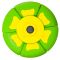 Disc zburator cu timer Slider Disc, Verde