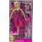 SOFIA  FASHION PLUS: Sofia rochie ciclam cu accesorii