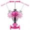 Trotineta 5 in 1 cu roti luminoase Action One Smart Kid, Roz