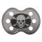 Suzeta ROCK STAR BABY Pirate Skull, tetina silicon, 3 - 24 luni
