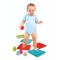 Set 4 covorase senzorial cu 8 cuburi moi, Clementoni, Soft Clemmy