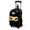 Ghiozdan tip troller cu 3 compartimente, Coral High, model ninja