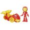 Figurina cu vehicul, Spidey and His Amazing Friends, Iron Man, F74585